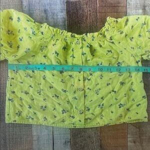 Floral Yellow Kids Blouse